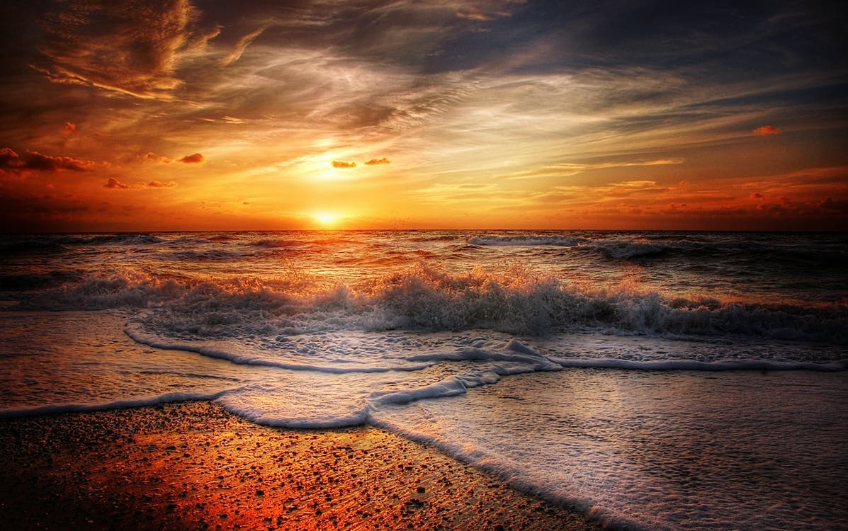 https://www.pexels.com/photo/beach-clouds-dawn-dusk-461973/