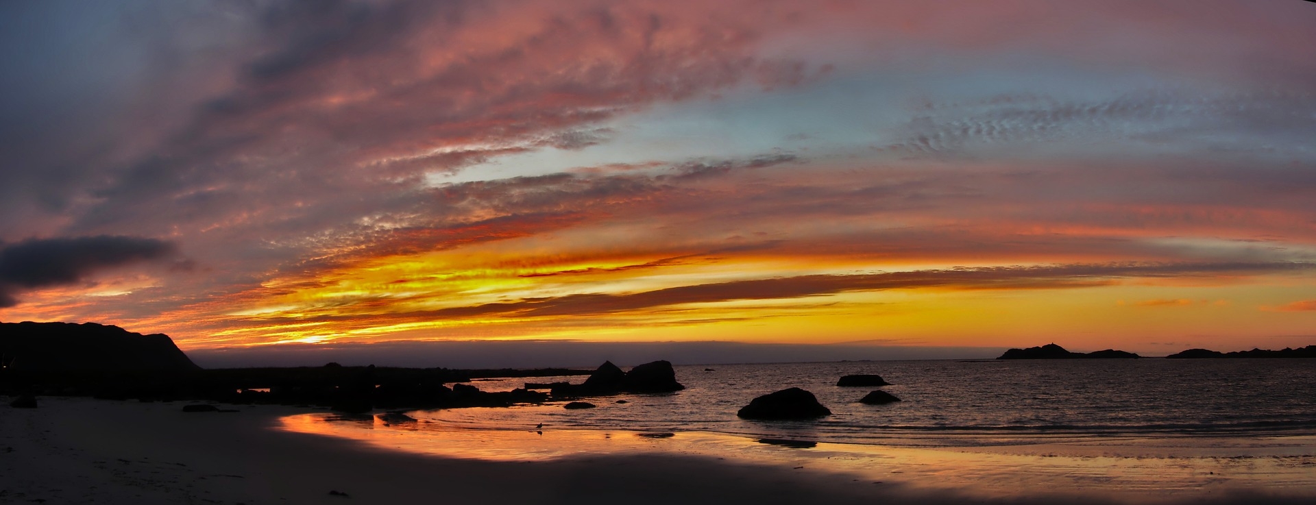 lofoten-napnyugta-norvég-tenger
