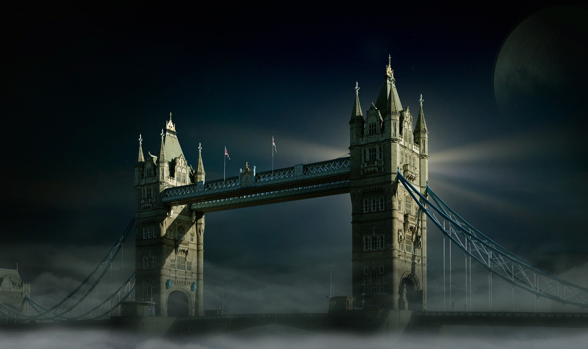 tower-bridge-london-moon-köd-ég